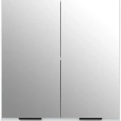 vidaXL - Spiegelkast met plank - Wit - Bewerkt hout en acryl - 64x20x67 cm Discount