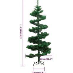 vidaXL - Spiraalkerstboom - Groen - 150 x 80 cm Online
