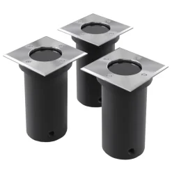vidaXL - Spotlight - Zwart - Roestvrij staal - 3 stuks Outlet