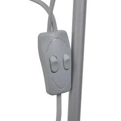 vidaXL - Staande Lamp - Grijs - Staal Sale