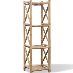 vidaXL - Staande Plank - Bruin - Bamboe Discount