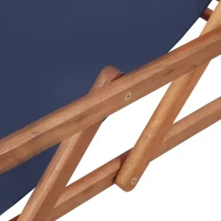 vidaXL - Strandstoel - Blauw - Stof Clearance