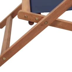 vidaXL - Strandstoel - Blauw - Stof Clearance