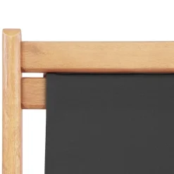 vidaXL - Strandstoel - Grijs - Stof Hot