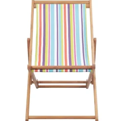vidaXL - Strandstoel - Multikleur - Stof Outlet