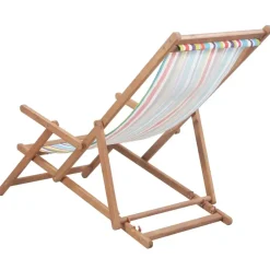vidaXL - Strandstoel - Multikleur - Stof Hot