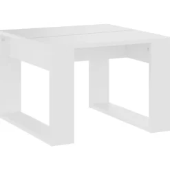 vidaXL - Tafel - Wit - Bewerkt hout - 50 x 50 cm Hot