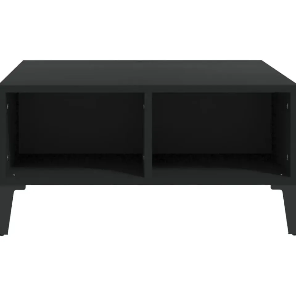 vidaXL - Tafel - Zwart - Bewerkt hout