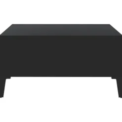 vidaXL - Tafel - Zwart - Bewerkt hout