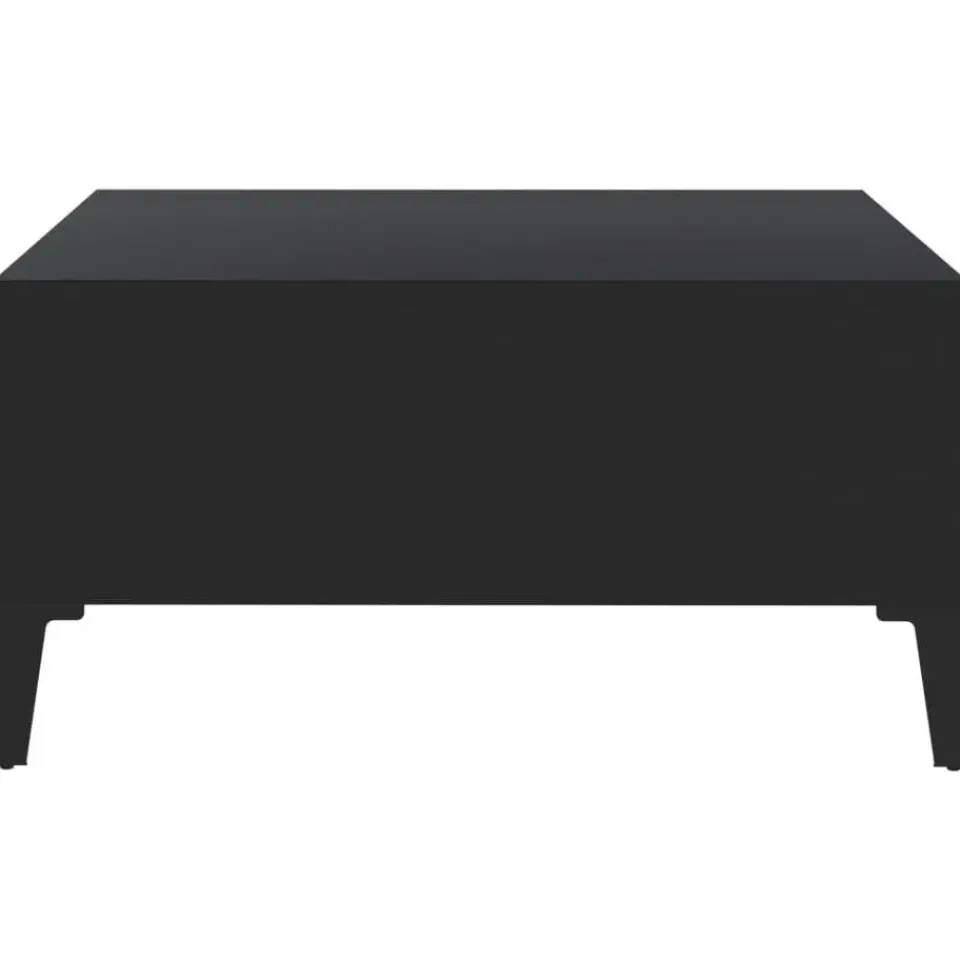 vidaXL - Tafel - Zwart - Bewerkt hout