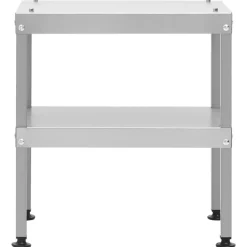 vidaXL - Tafel Voor Rookoven - Zilver - Staal New