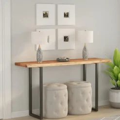 vidaXL - Tafelblad - Bruin - Hout - 110 x 40 x 3.8 cm Sale