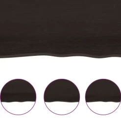 vidaXL - Tafelblad - Bruin - Hout - 220 x 60 x 4 cm Hot