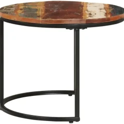 vidaXL - Tafeltje - Bruin - Gerecycled hout - Ø 40 x 34 cm - 2 stuks Hot