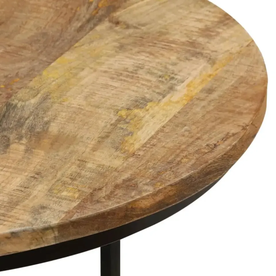 vidaXL - Tafeltje - Bruin - Hout - Ø 40 x 34 cm - 3 stuks