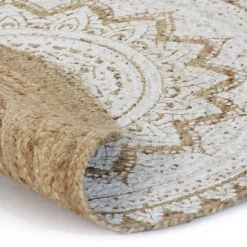 vidaXL - Tapijt - Beige - Jute - 150 cm Discount