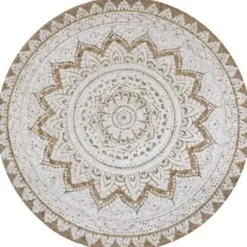 vidaXL - Tapijt - Beige - Jute - 90 cm Outlet