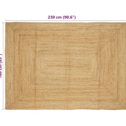 vidaXL - Tapijt - Bruin - Jute - 160 x 230 cm Online