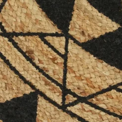 vidaXL - Tapijt - Zwart - Jute Hot
