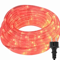 vidaXL - Touwenlicht met 1200 LED 50 m - Rood - PVC New