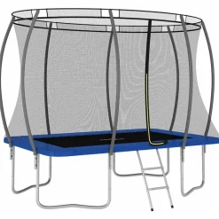 vidaXL - Trampolineset - Blauw - 274 x 183 x 76 cm Hot