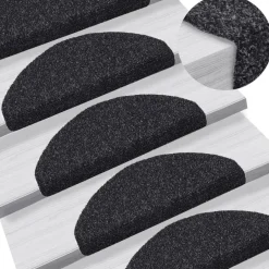 vidaXL - Trapmat - Zwart - Polypropyleen - 65 x 21 x 4 cm - 10 stuks Clearance