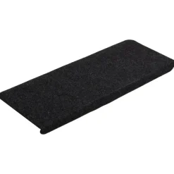 vidaXL - Trapmat - Zwart - Stof - 65 x 24.5 x 3.5 cm - 15 stuks Outlet