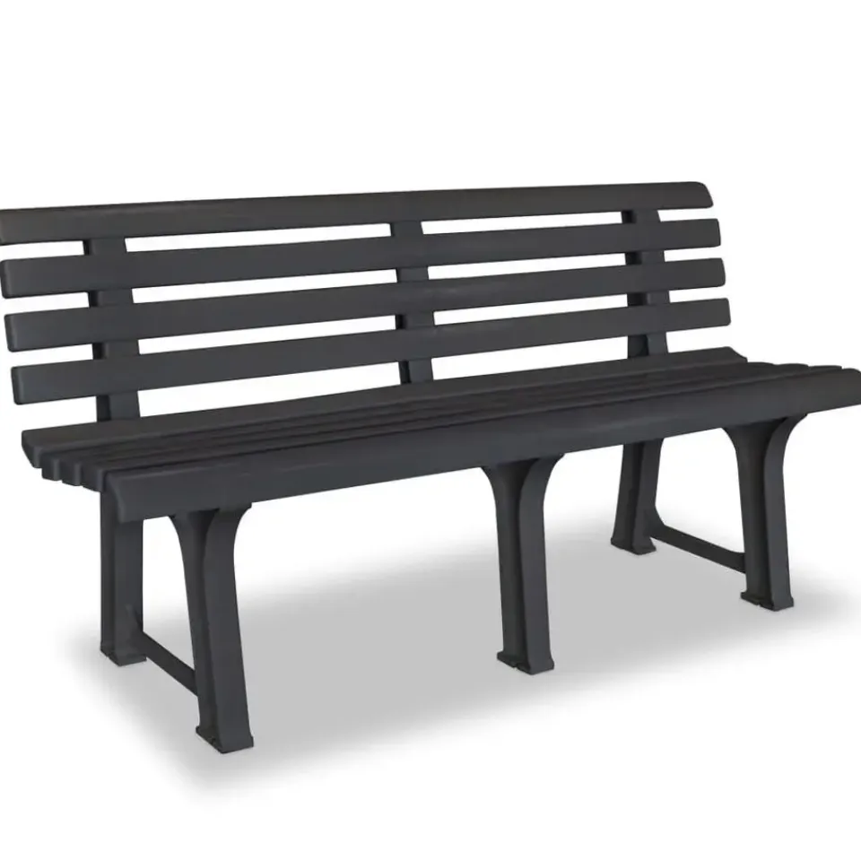 vidaXL - Tuinbank - Antraciet - Kunststof Hot