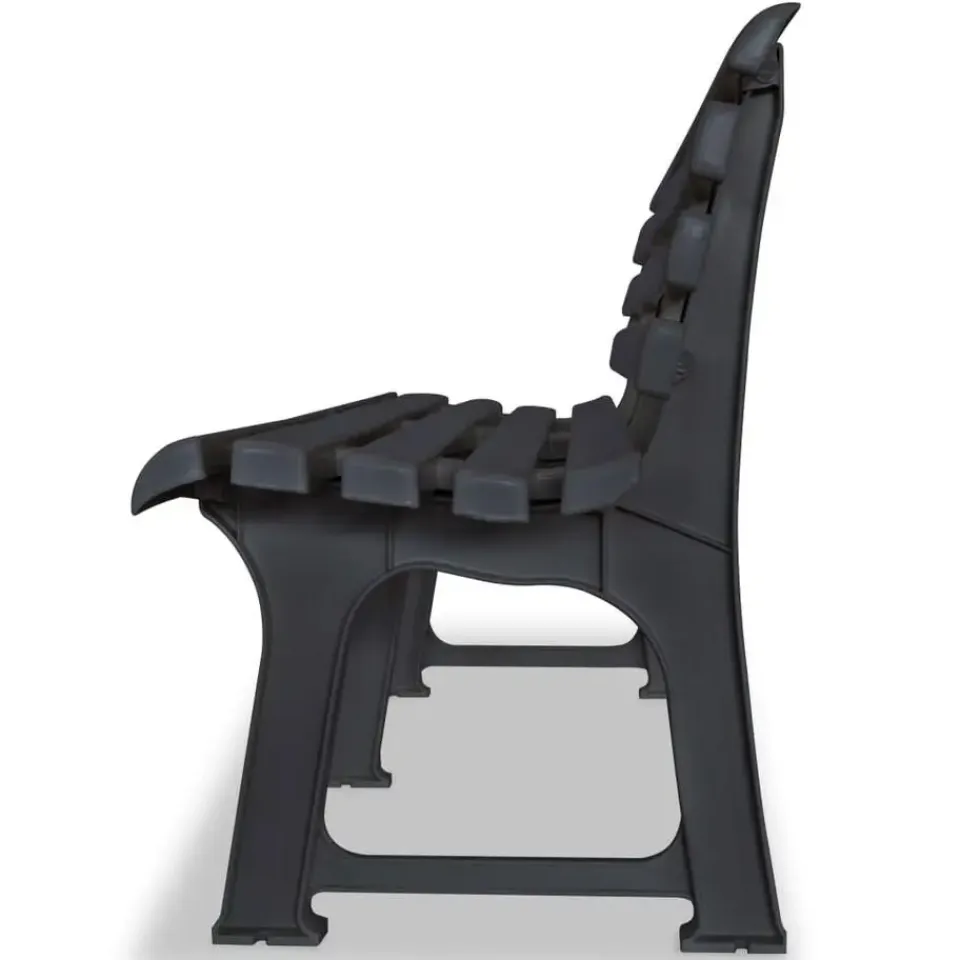 vidaXL - Tuinbank - Antraciet - Kunststof Hot