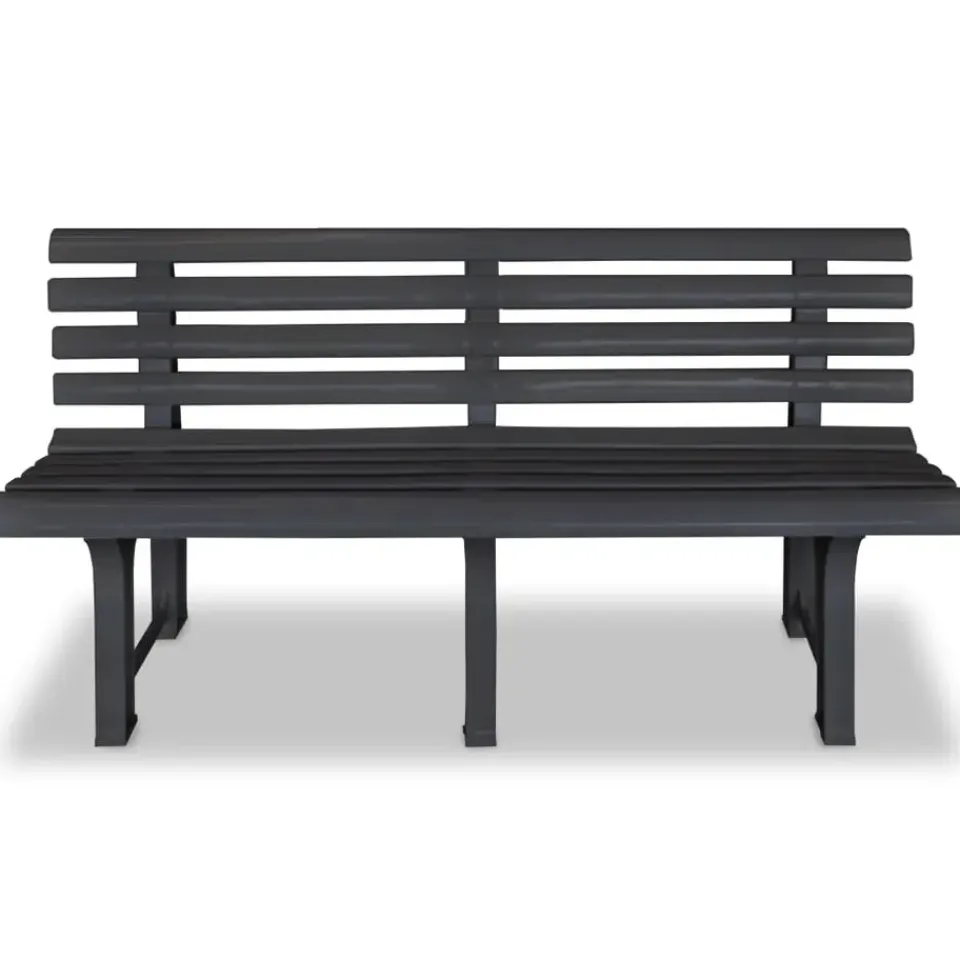 vidaXL - Tuinbank - Antraciet - Kunststof Hot