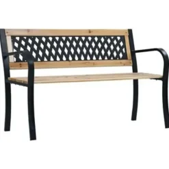 vidaXL - Tuinbank - Bruin - Hout - 120 x 53 x 77 cm Best