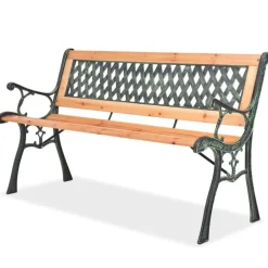 vidaXL - Tuinbank - Bruin - Hout - 122 cm Discount