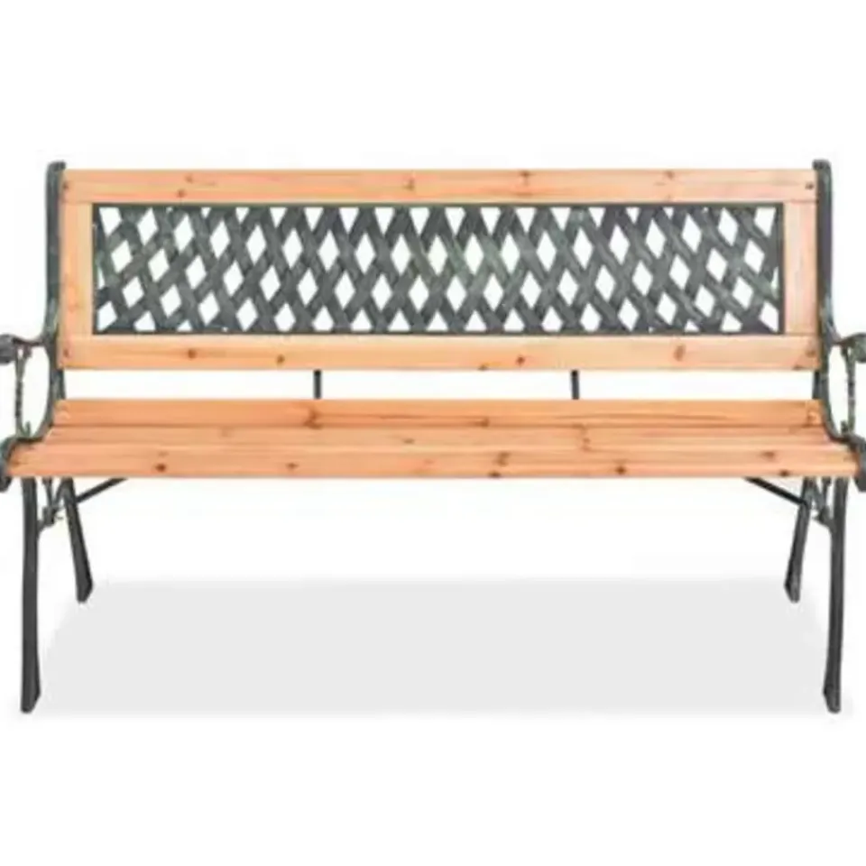 vidaXL - Tuinbank - Bruin - Hout - 122 cm Discount