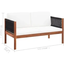 vidaXL - Tuinbank - Bruin - Hout Hot