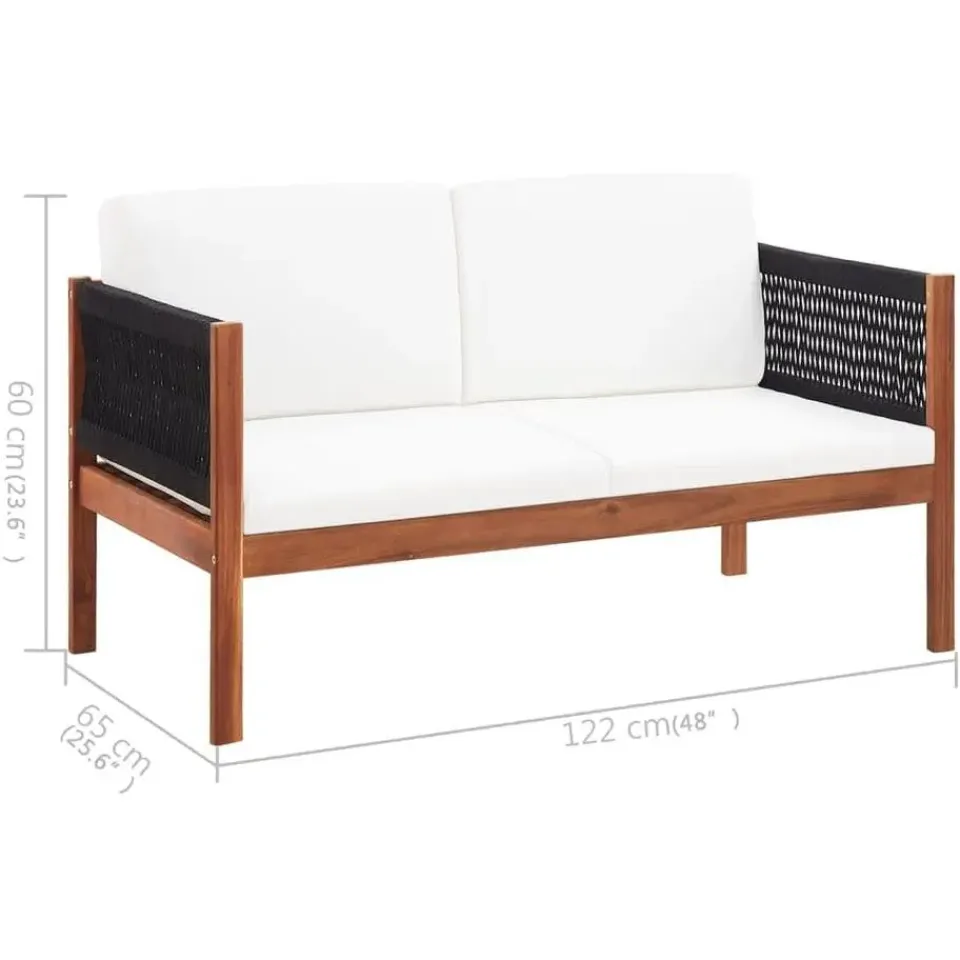 vidaXL - Tuinbank - Bruin - Hout Hot