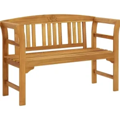 vidaXL - Tuinbank - Bruin - Acaciahout - 114 cm Sale