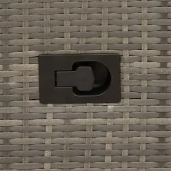 vidaXL - Tuinbank - Grijs - Poly rattan Clearance