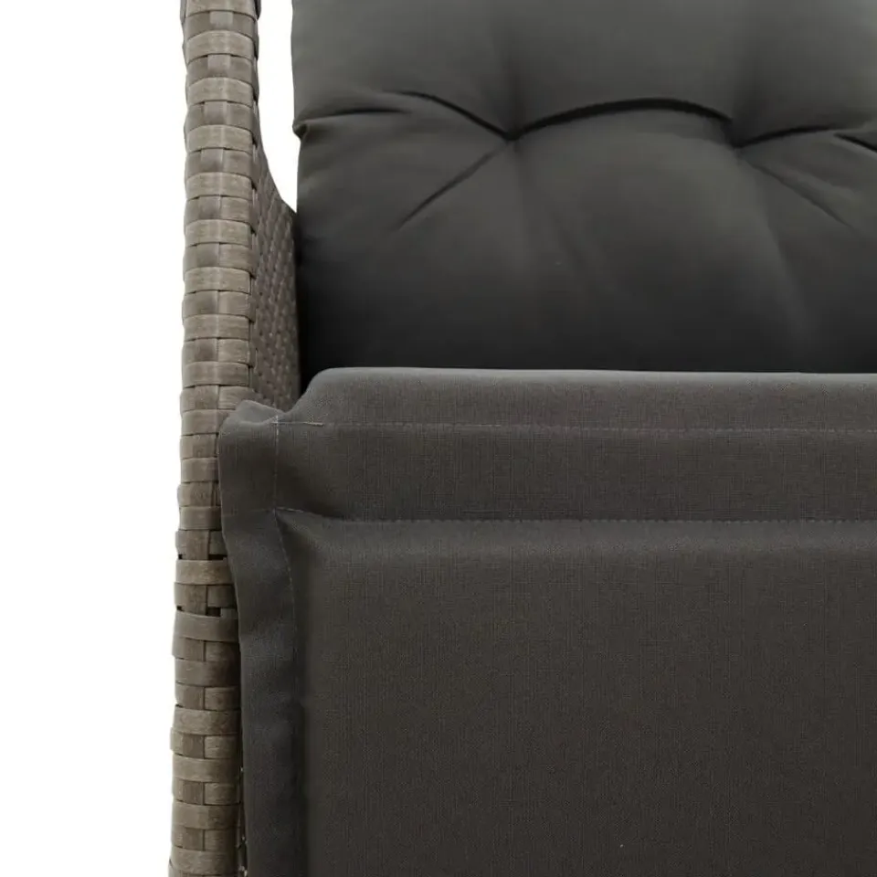 vidaXL - Tuinbank - Grijs - Poly rattan Clearance