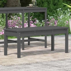 vidaXL - Tuinbank - Grijs - Massief grenenhout - 109x44x45 cm Clearance