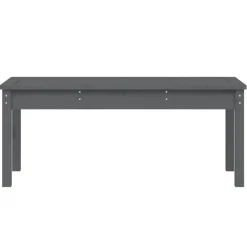 vidaXL - Tuinbank - Grijs - Massief grenenhout - 109x44x45 cm Clearance