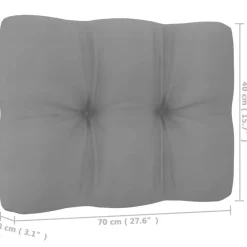 vidaXL - Tuinbank - Grijs - Grenenhout Discount