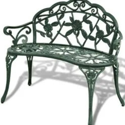 vidaXL - Tuinbank - Groen - Metaal Online