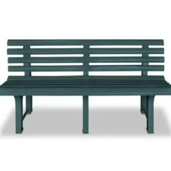 vidaXL - Tuinbank - Groen - Kunststof Online