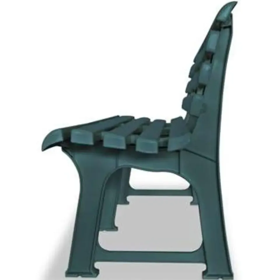 vidaXL - Tuinbank - Groen - Kunststof Online