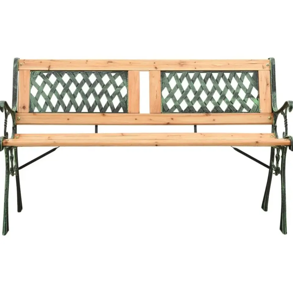 vidaXL - Tuinbank - Groen - Chinees vurenhout - 122 cm