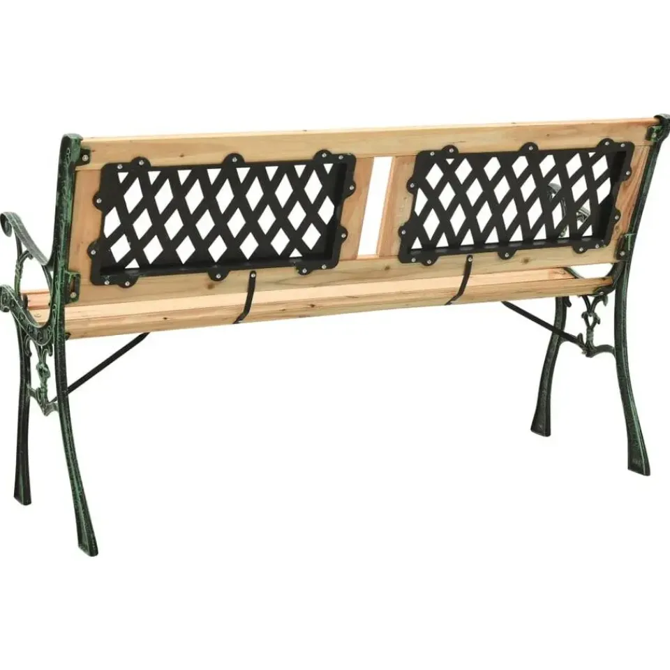 vidaXL - Tuinbank - Groen - Chinees vurenhout - 122 cm