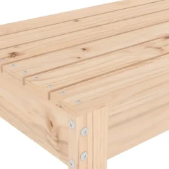 vidaXL - Tuinbank - Naturel - Massief grenenhout - 80x38x45 cm Best