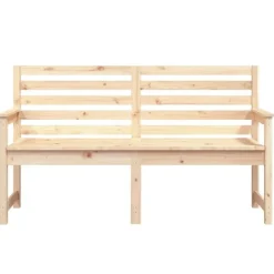 vidaXL - Tuinbank - Naturel - Massief grenenhout - 159.5x48x91.5 cm Discount
