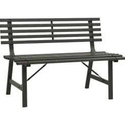 vidaXL - Tuinbank - Zwart - Staal - 110 cm Online