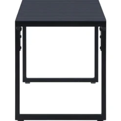 vidaXL - Tuinbank - Zwart - PS-plaat- 120.5 cm